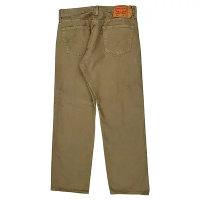 501 Levis Jeans - 32W 29L Beige Cotton
