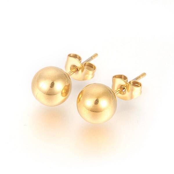 304 Stainless Steel Stud Earrings