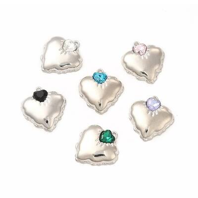 Rack Plating Alloy with Glass Pendants