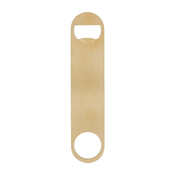 100 Custom Paddle Style Brushed Gold Bottle Opener - Heavy Gauge ...