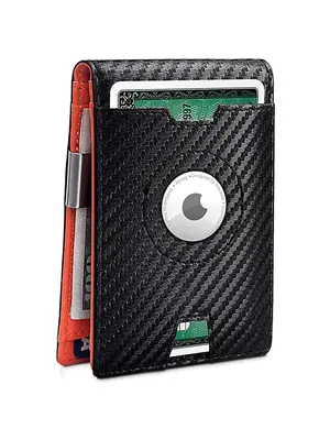 Men's Casual Geometric Pattern Pu Leather Card Holder, Minimalist Rfid Wallet for Men, Simple Multiple Slots Credit Card Hold...