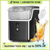Nugget Countertop Ice Maker with Soft Chewable Pellet Ice, Pebble Portable Ice Machine, 34Lbs/Day, Self-Cleaning, Sonic Ice M...