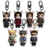 Video Game Kitty Keychains 2.5 inch size