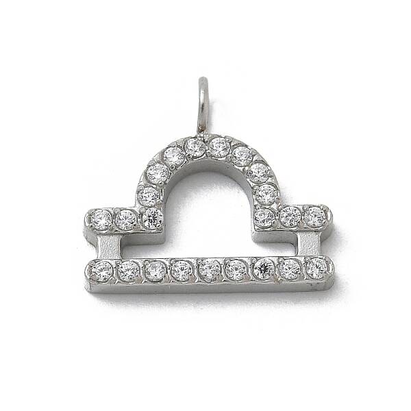 304 Stainless Steel Micro Pave Cubic Zirconia Charms
