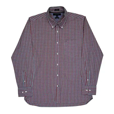 Tommy Hilfiger Checked Shirt - Large Blue Cotton | Size: large