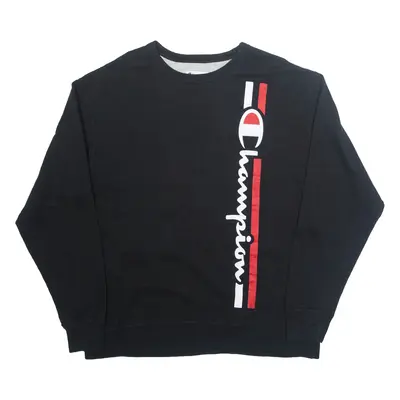 CHAMPION Mens Sweatshirt Black XL