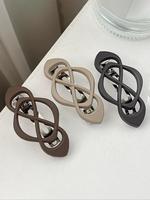 Solid Color Hollow Out Design Hair Clip, Elegant Hair Accessories for Women & Girls, Minimalist Headwear Suitable for Thick H...