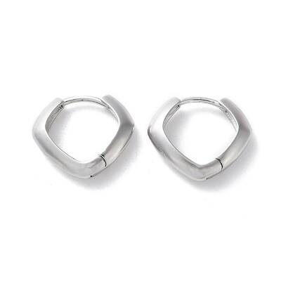 Rack Plating Brass Hoop Earrings