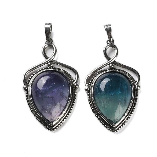 Natural Fluorite Pendants