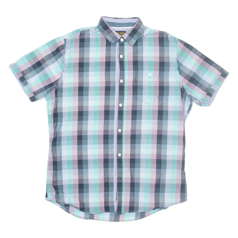 PME LEGEND Mens Shirt Blue Check 2XL