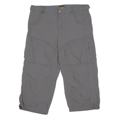 BIG TRAMP Outdoor Mens Trousers Grey Regular Straight W35 L21
