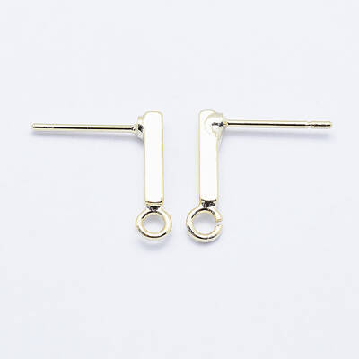 Long-Lasting Plated Brass Stud Earring Findings