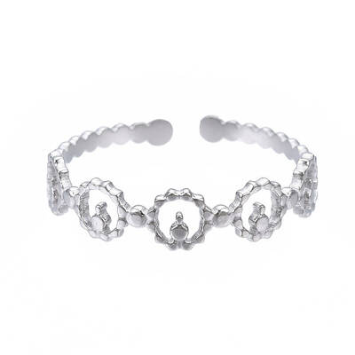 Non-Tarnish 304 Stainless Steel Ring Wrap Open Cuff Ring