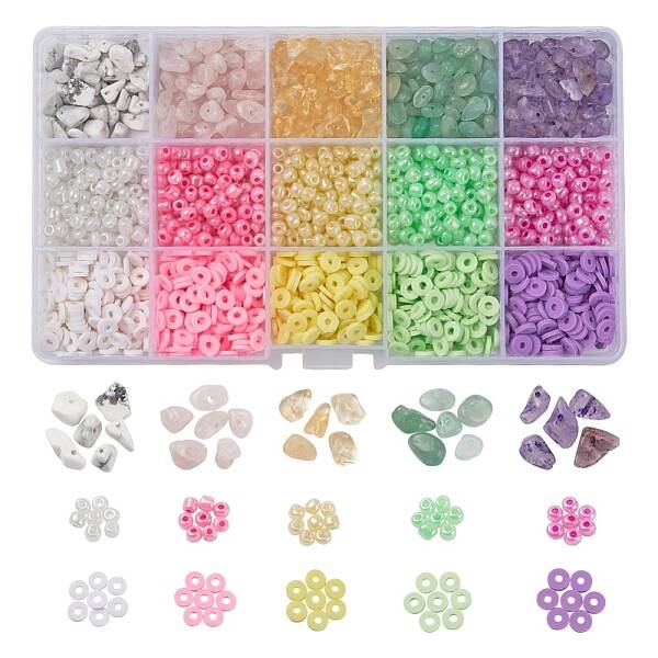 15 Style Handmade Polymer Clay Beads
