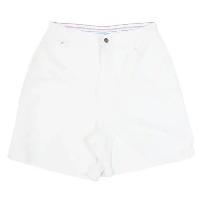 LEE Womens Denim Shorts White S W28