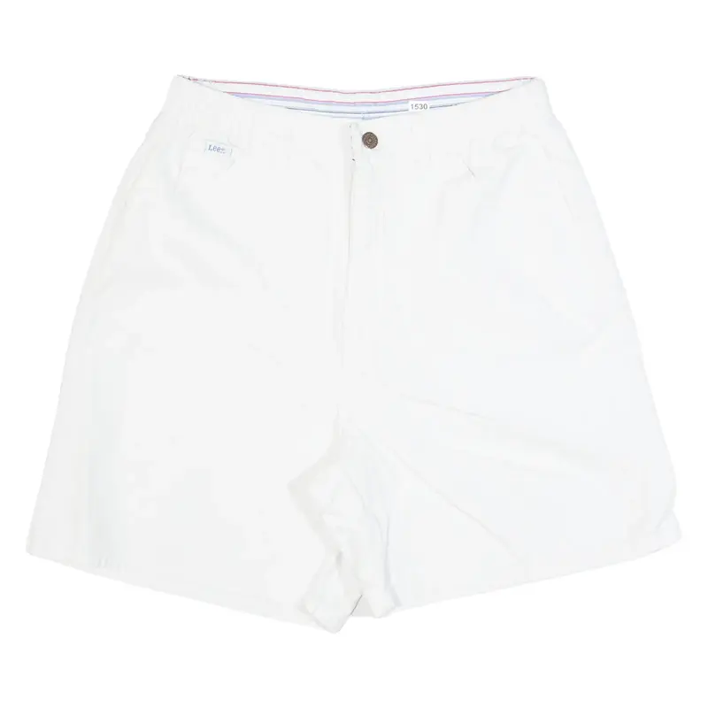 LEE Womens Denim Shorts White S W28