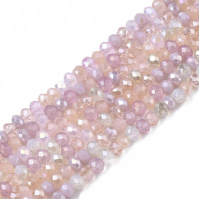 Electroplate Glass Beads Strands