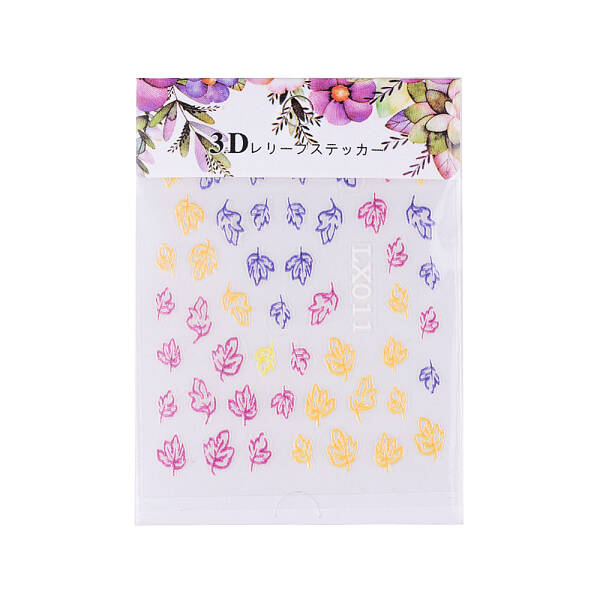 3D Flower Nail Art Sticker Decals