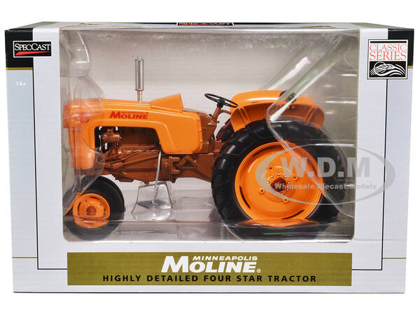 Minneapolis Moline Four Star Narrow Front Tractor Orange \