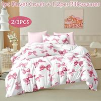 Butterfly Pattern Bedding Set, 2/3 Counts/set Including 1 Count Bedspread & 1/2 Counts Pillowcase without Filler, Soft Comfor...