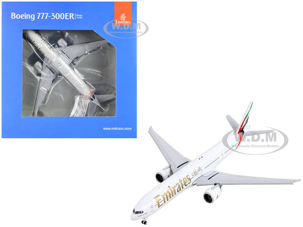 Boeing 777-300ER Commercial Aircraft with Flaps Down \