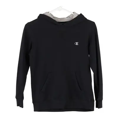Age 13 Champion Hoodie - Medium Black Cotton Blend