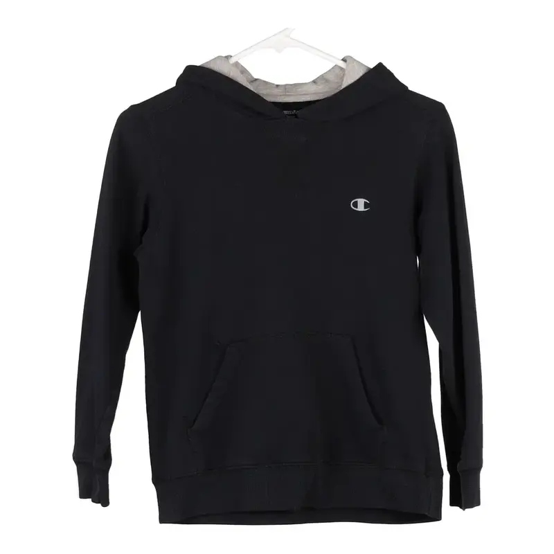 Age 13 Champion Hoodie - Medium Black Cotton Blend