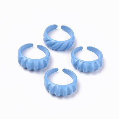 Spray Painted Alloy Cuff Rings
