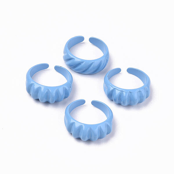 Spray Painted Alloy Cuff Rings