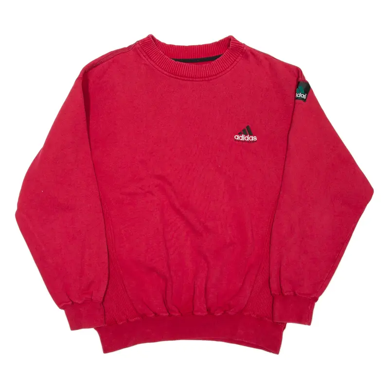 ADIDAS EQUIPMENT Mens Sweatshirt Red 90s L