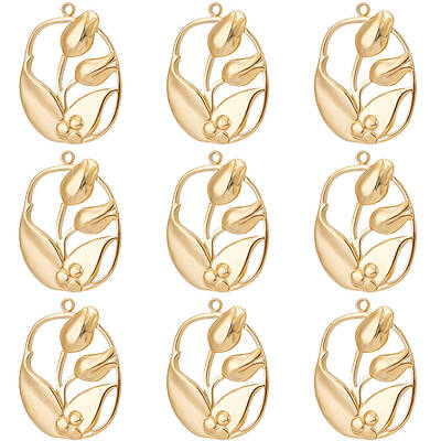 10Pcs 304 Stainless Steel Pendants