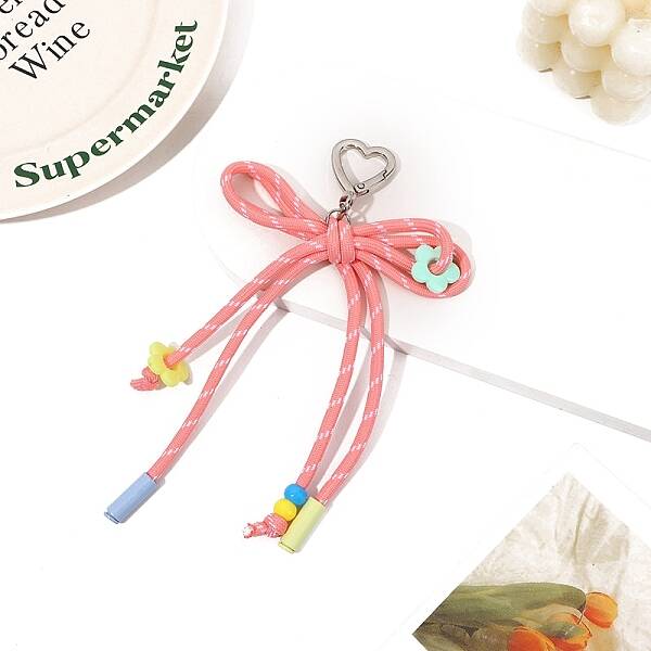 Polyester Braided Rope Bowknot Hanging Ornaments
