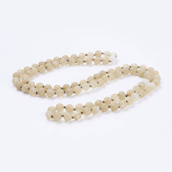 Watermelon Stone Glass Beaded Necklaces