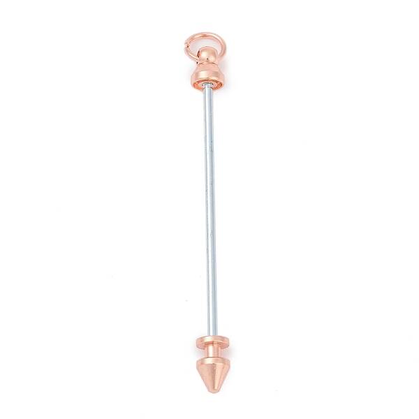 Alloy Bar Beadable Keychain for Jewelry Making DIY Crafts