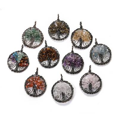 Natural Mixed Gemstone Pendants