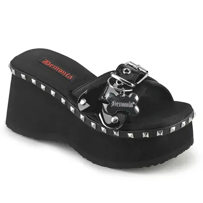 Women's Funn-28 Black Vegan Leather \