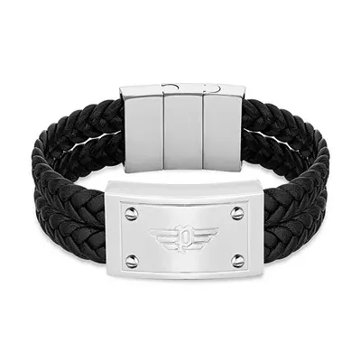 Police Bracciale Moderno In Pelle Valorious Peagb2214602