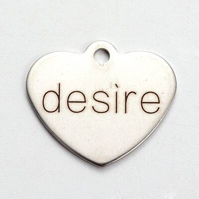Non-Tarnish 201 Stainless Steel Heart Pendants