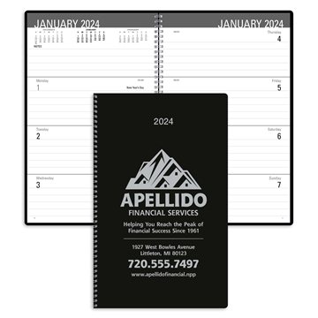 50 Promotional Classic Weekly Desk Planner - 144 Pages