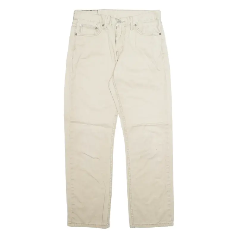 LEVI'S Mens Trousers Beige Regular Straight W30 L29
