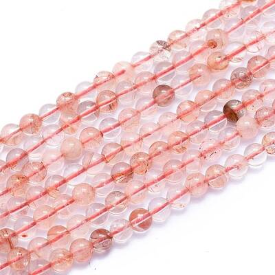 Natural Red Quartz Beads Strands