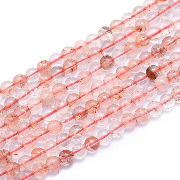 Natural Red Quartz Beads Strands