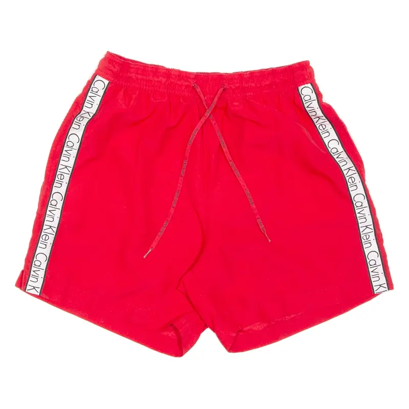 CALVIN KLEIN Mesh Lining Mens Swimming Shorts Red S W26