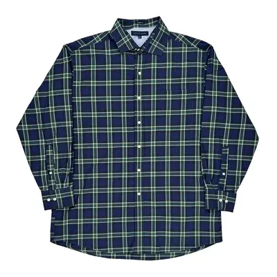 Tommy Hilfiger Checked Shirt - Large Blue Cotton | Size: large