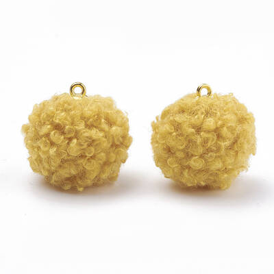 Handmade Cloth Fabric Covered Pendants