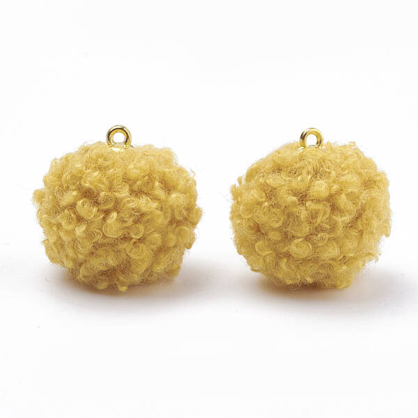 Handmade Cloth Fabric Covered Pendants