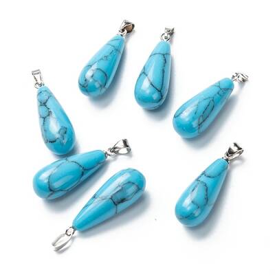 Synthetic Howlite Pendants