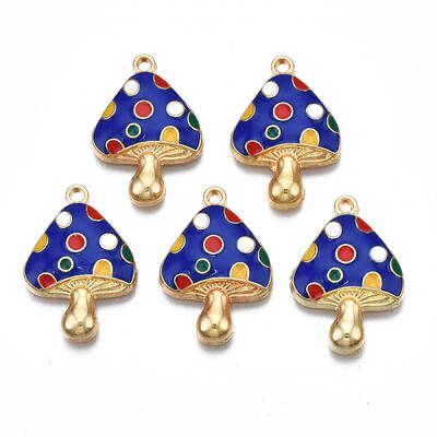Autumn Theme Rack Plating Alloy Enamel Pendants