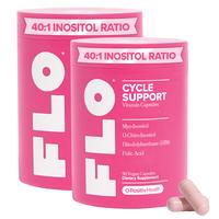 Hormone Balance & Cycle Support Vitamins by FLO: Supplement for Women with Myo-Inositol & D-Chiro-Inositol (40:1 Ratio), DIM,...