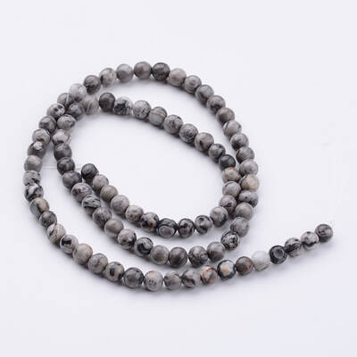 Natural Map Stone/Polychrome Jasper/Picasso Stone/Picasso Jasper Bead Strands